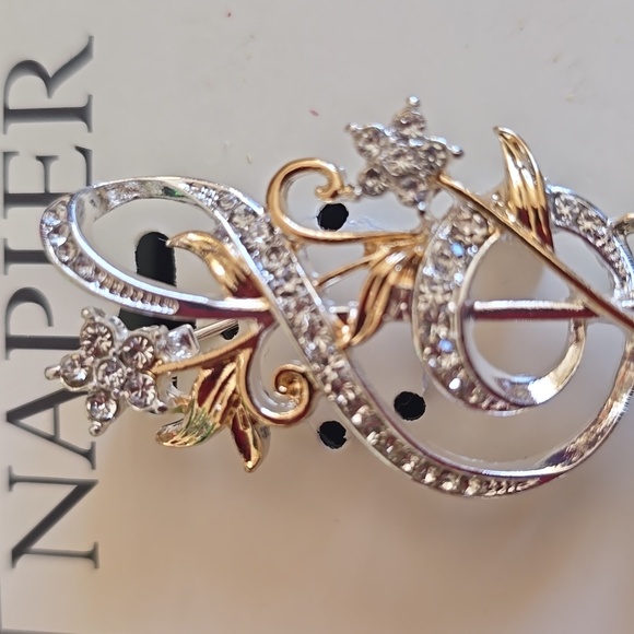 NAPIER BRAND WOMEN'S FASHION MUSIC NOTE BROOCH/PIN - Picture 7 of 13